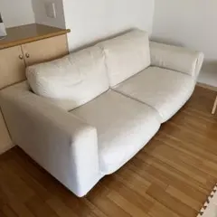 2/19まで　無印良品 ソファ2.5シーター フェザーポケットコイルソファ