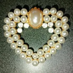 値下げ中✨ヴィンテージ美品❤️パールの超かわい〜い❤️ブローチ パーティー