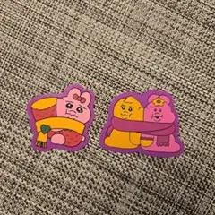 スシローおぱんちゅうさぎコラボ　ピック　おぱんちゅうさぎ　んぽちゃむ　きみまろ