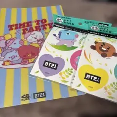BT21 くら寿司コラボと爽健美茶コラボステッカーセット
