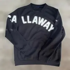 ゴルフ応援企画…Callaway ブラック トレーナー ポケット付き　お洒落