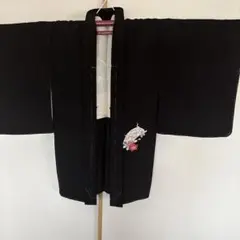 黒の絵羽織