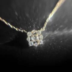k14wg ダイヤモンドプチネックレス 0.21ct - メルカリ