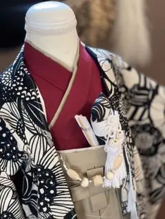 【大人気】753一式男の子ベビーキッズ袴　最大７歳まで対応　晴れ着　袴羽織り3点