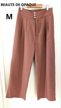ボーテドオペーク　レディース　ワイドパンツ　M　スラックス　ウエスト後ゴム