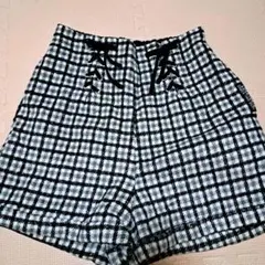 lovetoxic Mサイズ チェック柄ハーフパンツ