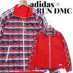 adidas × RUN DMC 総柄 リバーシブル ナイロンジャケット Mのサムネイル