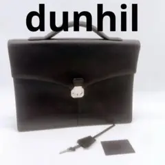 Dunhill　ダンヒル　ビジネスバッグ　ブリーフケース　ブラック　レザー鍵付き