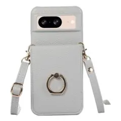 Google Pixel 8A ケース ストラップ 長さ調節可能 財布型 カード