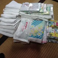 (Β)使いやすいミニタオル&フエイスタオル合計33枚