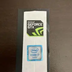 intel CORE i7 inside & GEFORCE GTX エンブレム