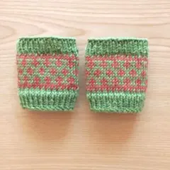 No.83 婦人サイズウール100%あったかリストウォーマー♪