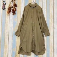 SUNSEA サンシー シャツワンピース ロングシャツ マグネットボタン SUNSEA - SUNSEA サンシー シャツワンピース ロングシャツ マグネット
