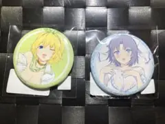 閃乱カグラ 爆乳ハイパーWEBくじ3パイ目 F-1 雪泉 F-5 両奈 缶バッジ