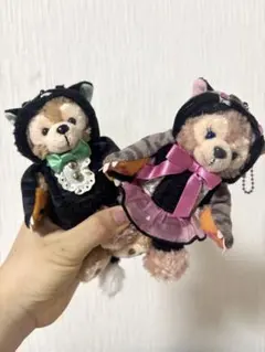 ♡ダッフィー＆シェリーメイ ぬいぐるみバッヂ ハロウィン 《コウモリ
