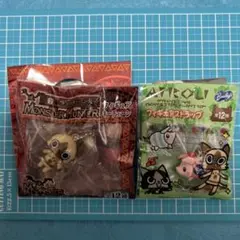 非売品モンスターハンターのアイルー&プーギーフィギュア2個セット