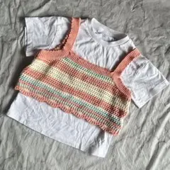 GU キッズ Tシャツ ニットベスト セット 130 ジーユー　子供服のサムネイル