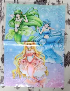 ぴちぴちピッチ 描き下ろし 布ポスター るちあ 波音 リナ メディコス