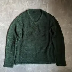 ships jet blue mohair like green Knit