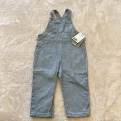 H&M ストライプオーバーオール 85cm