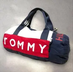 【TOMMY HILFIGER】2WAYボストンバッグ 大容量 トリコロール