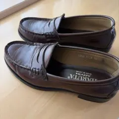 HARUTA ブラウンレザー ローファー