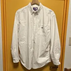 THE NORTH FACE パープルレーベル ホワイト長袖シャツ Ｌサイズ