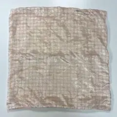 Francfranc チェック柄 ピンク クッションカバー