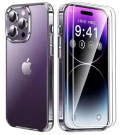 フィルム2枚付き CASEKOO iPhone14 Pro用ケース 25