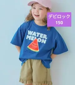 新品 devirock すいかTシャツ ブルー　150cmのサムネイル