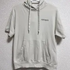 COLZA 半袖パーカー　S クリーム色のサムネイル