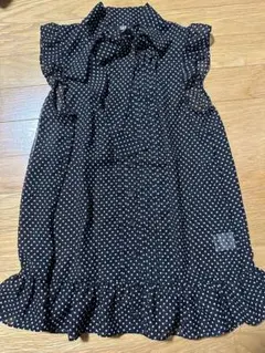SLYドットタイ付きシースルートップスSスライmoussy