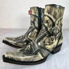 【新品未使用】Mezcalero　ウエスタンブーツ　ヴィンテージ加工　ジップ開閉 2025年最新】mezcaleroブーツの人気アイテム - メルカリ