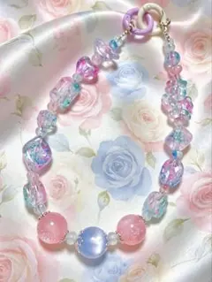 アクリルビーズストラップ ハンドメイド