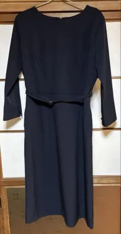 ★一度着用★ハニーズ　GLACIER ワンピース　セレモニー　ネイビー　L