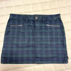 ユニクロ チェック柄ミニスカート サイズM