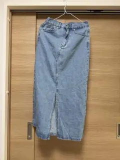 デニムスリットロングスカート