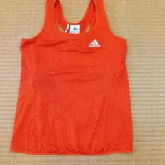 adidas CLIMACOOL オレンジ タンクトップ S