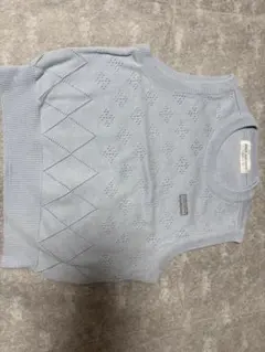 送料込　ライトブルー キッズ　ベスト　サイズ100 男女兼用