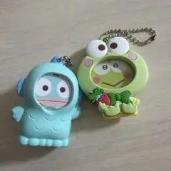 フォトバッジ付きマスコット フォトフレームマスコット　ハンギョドン　ケロッピ