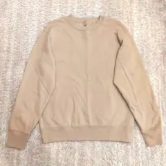 UNIQLO ユニクロ　クルーネックプルオーバー　トレーナー　M ベージュ