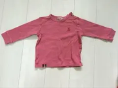 MIKIHOUSE ワッフル　ピンク 長袖 Tシャツ　90