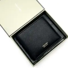 未使用品級　TOMFORD 二つ折り財布　レザー　ブラック　付属品完備のサムネイル