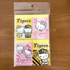 新品　HELLOKITTY サンリオ ハローキティ 阪神タイガース コラボメモ帳