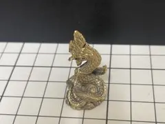 蛇 彫刻 オブジェ 真鍮製 置物 23