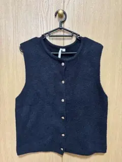 HK WORKS LONDON ニットベスト　ブラック