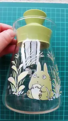 ドレッシングボトル　耐熱ガラス　となりのトトロ＊いいねしないでください