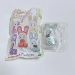 シルバニア 赤ちゃんカラフルウサギコスチューム わたウサギの赤ちゃん みどり