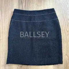 美品　トゥモローランド　ボールジィ　ミニスカート　ツイード　36　ブラック