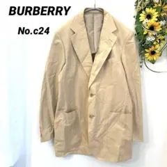 【訳あり】BURBERRY テーラードジャケット　薄手　メンズ　春夏秋　爽やか
